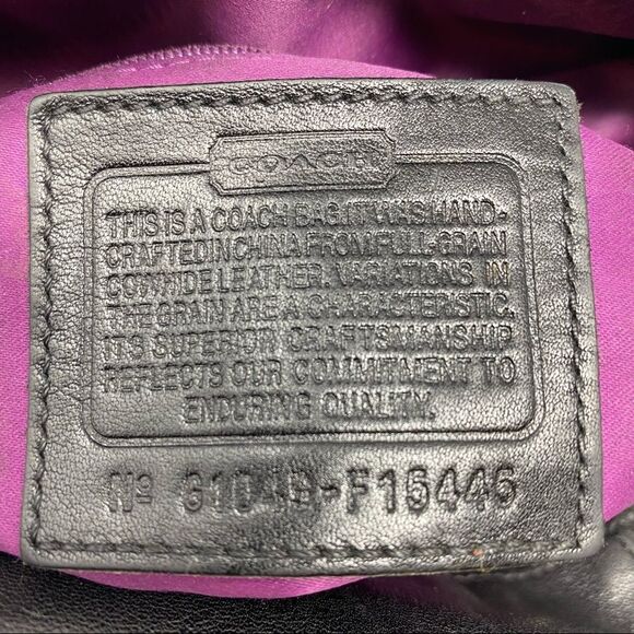 Coach Ashley Black Leather Crossbody - Picture 8 of 12